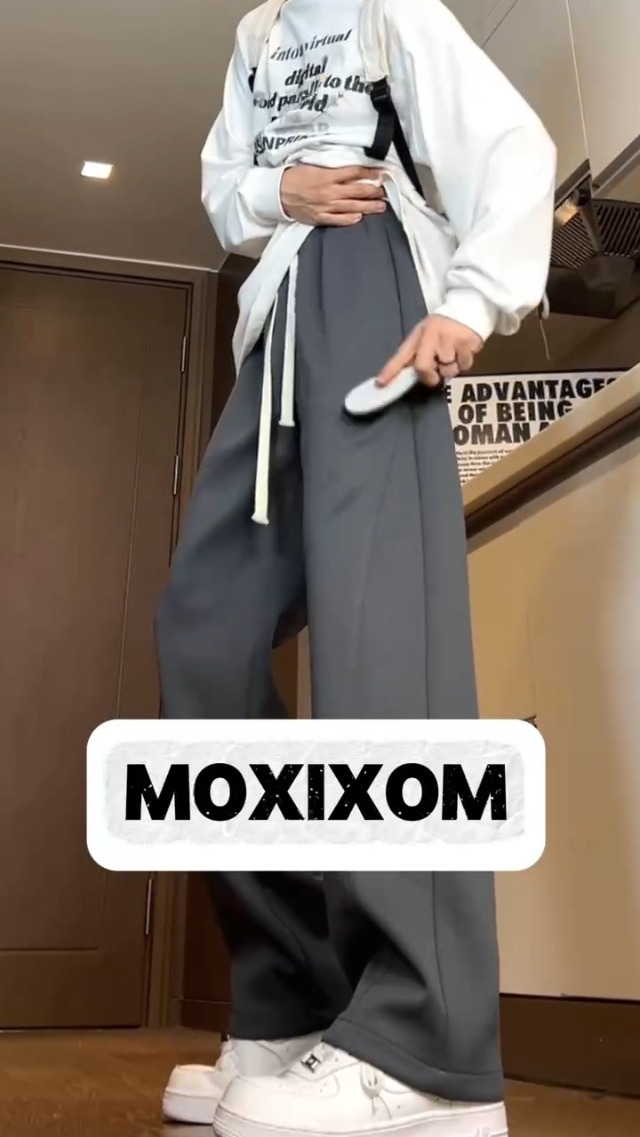Amazon | [moxixom] ロングパンツ メンズ ワイドパンツ ジャージ下