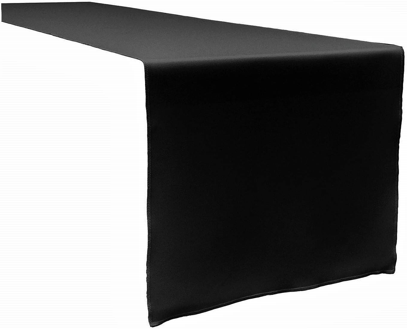 runner linens Table Runner 14x108 Inches Ideal for Wedding, Baby Shower, Home, Restaurant, Party Rental Factory (Black)