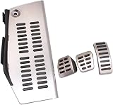 VVBUG Car Foot Pedal Covers for Audi A3 S3 8L A2, Brake Pedal Covers Clutch Pedal Pad Portable Auto Vehicle Pedal,A/MT 4pcs - 1