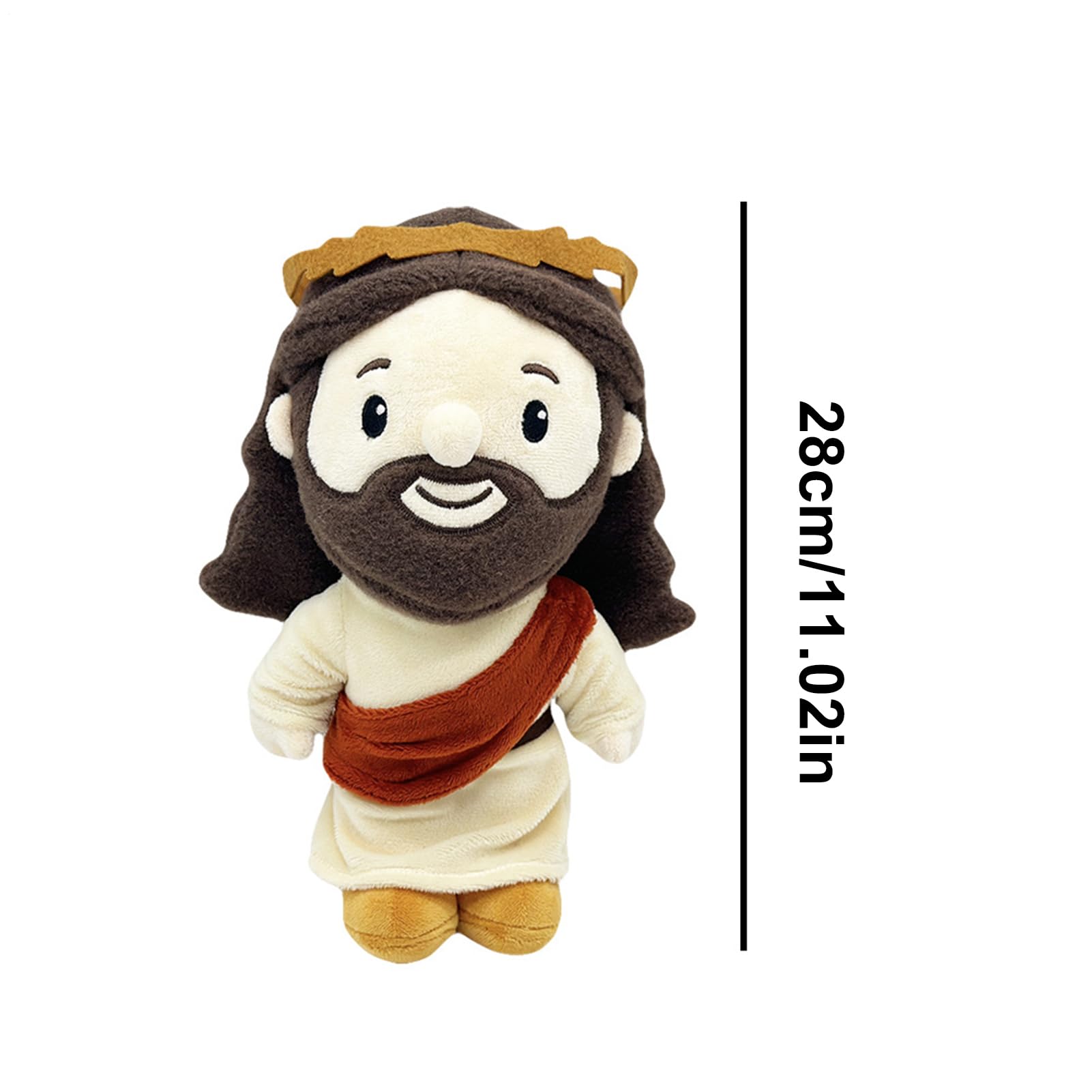 SVCEQZE Jesus Peluche Bambola, 28 cm, peluche religioso Gesù, bambola di peluche con Gesù, peluche di Gesù, gioiello morbido, decorazione da collezione per amici, famiglia, ragazze
