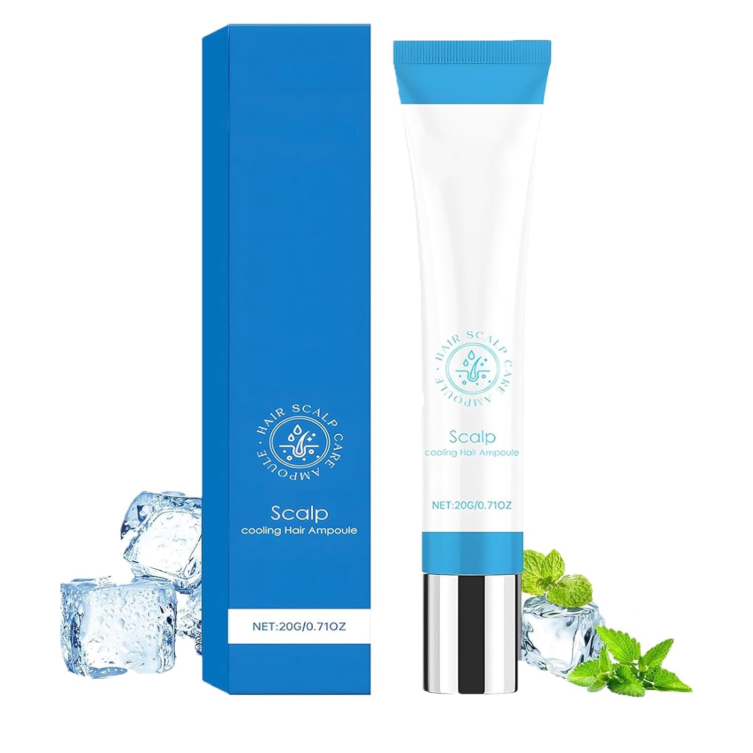 Scalp Serum, Scalphy Hair Ampoule, Scalp Cooling Hair Ampoule, Hair Serum for Hair Growth, Hair Essences Ball Keep Scalp Clean and Non-greasy, Improves Hair Shine