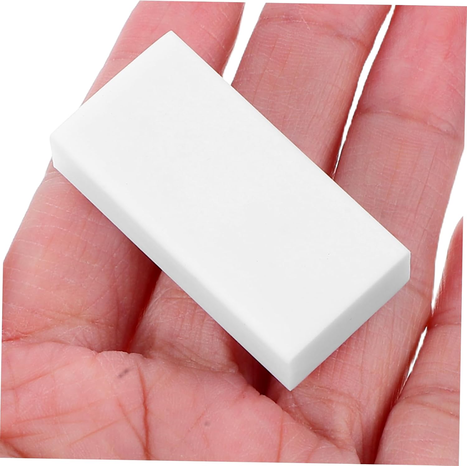 KOMBIUDA 20pcs Rectangular White Erasers for Drawing and Sketching School Supplies for Students and Artists Smudge Friendly Comfortable Grip