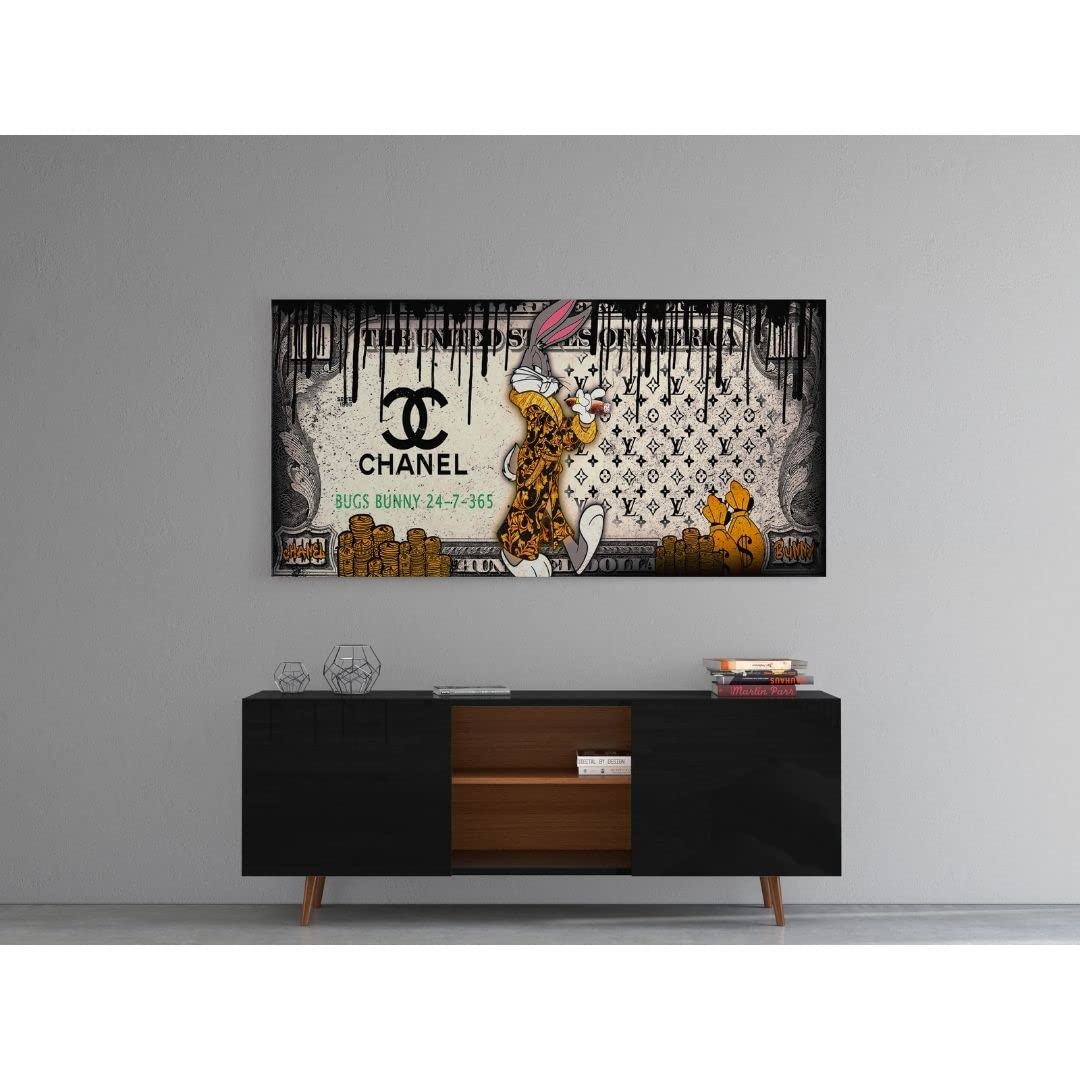 Hustling Sharks® Pop-Art-Bild „Luxury #2“ – Leinwand 100 × 50 cm