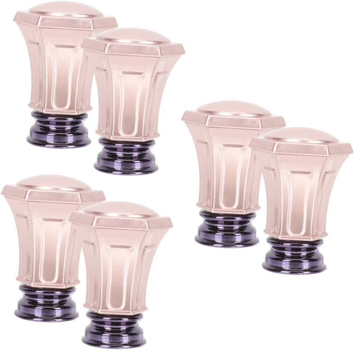6pcs Finials for Curtain Rods Elegant Decorative Caps for Stylish Curtain Accessories for Living Room and Bedroom Design for -Term Use