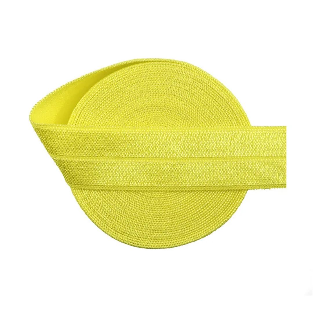 nylon suave goma cintura, Banda elástica de satén de licra, brillante, plegable, de 50 yardas, 3/4", 20 mm, for el pelo, diadema, adorno for costura de vestidos