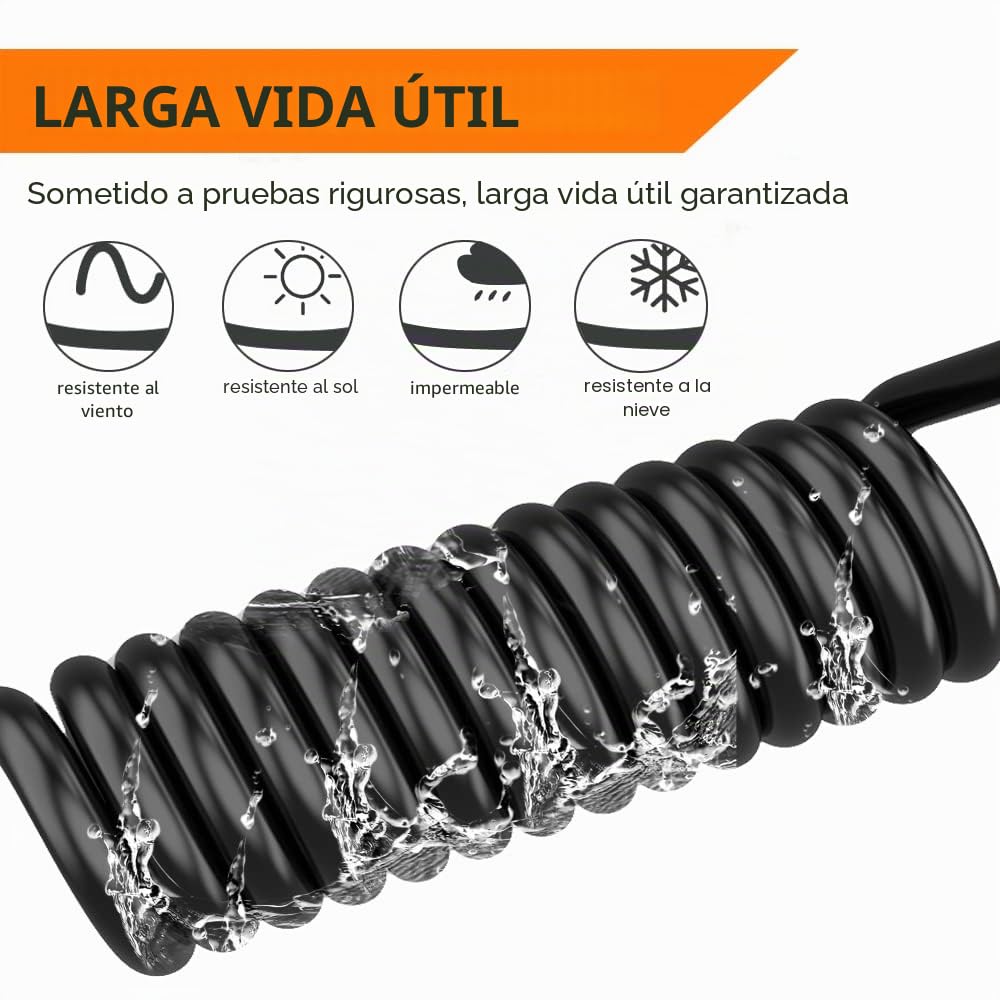 Cable Eléctrico de 3 Conductores de Calibre 16 3x1,3mm², 30.48M Cable Trenzado Negro de Bajo Voltaje 16/3 Caja de PVC, Cable de Alimentación de Extensión Flexible para Lámpara LED