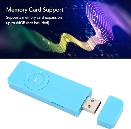 Miniatura 2 de Reproductor de MP3, reproductor de música MP3 portátil sin pérdidas, compatible con hasta 64 GB de mini reproductor de música para estudiantes que