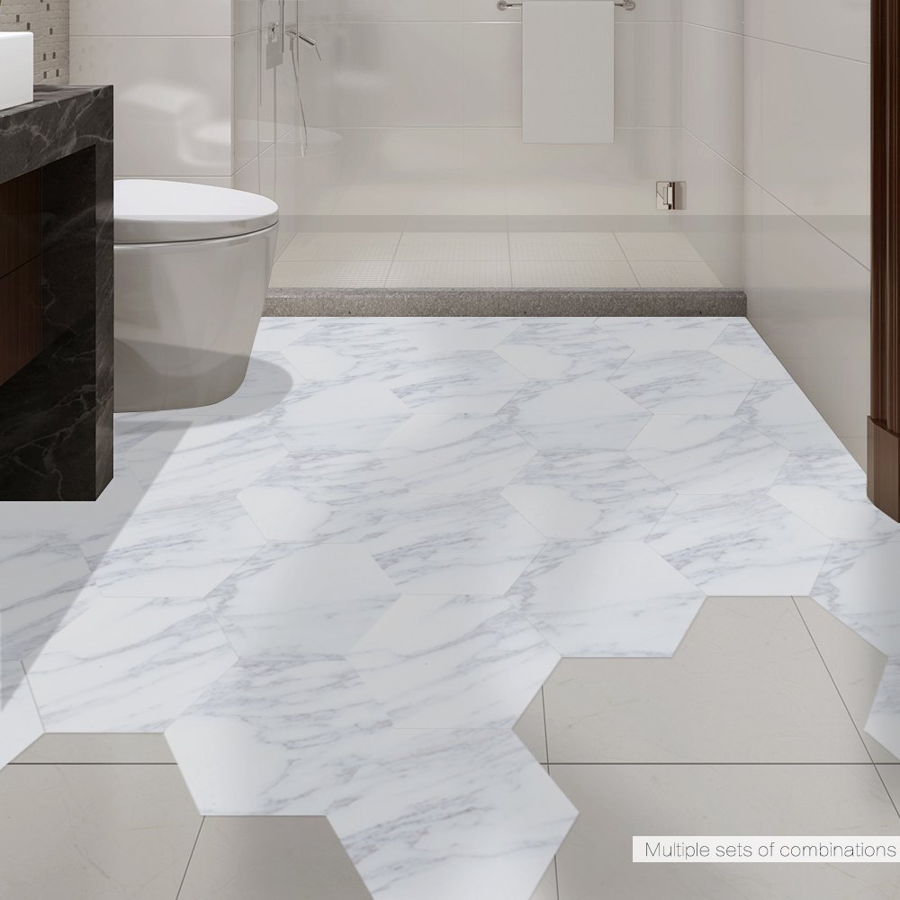 Alwayspon Vinyl tegels vloersticker - waterdichte anti-slip zeshoek