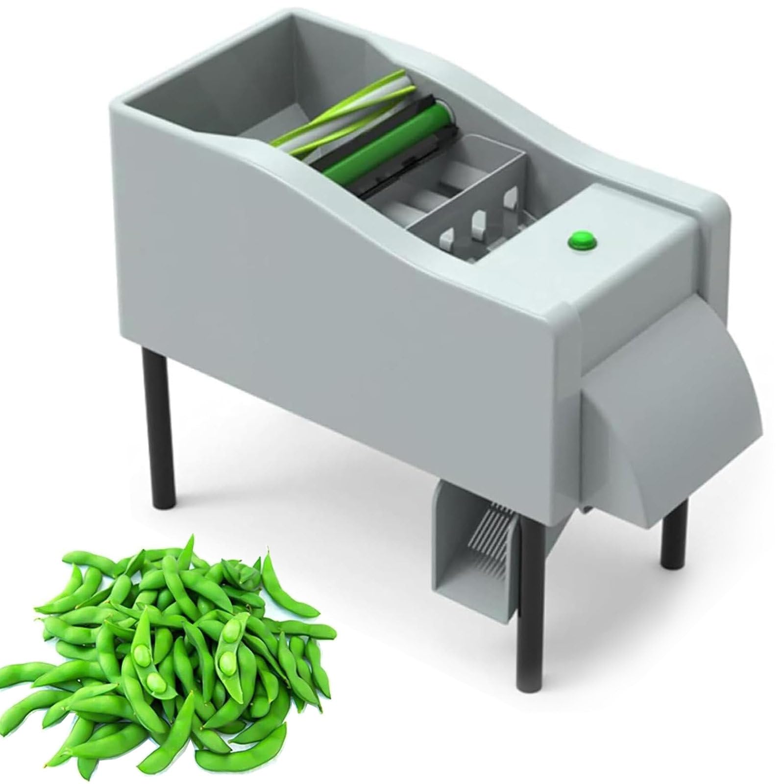 Huller automatico per verdure e fagioli, ideale per famiglie impegnate e appassionati di cucina alla ricerca di soluzioni efficienti per la preparazione di legumi freschi stagionali