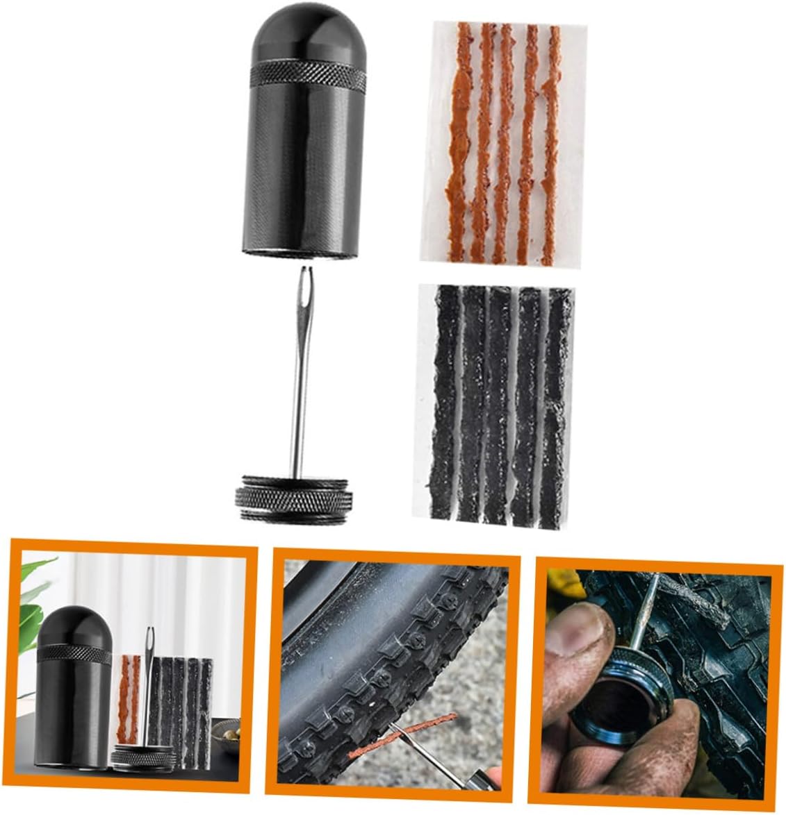 POPETPOP Bike Tire Stainless Steel Tubeless Re Strip Stickers Fix