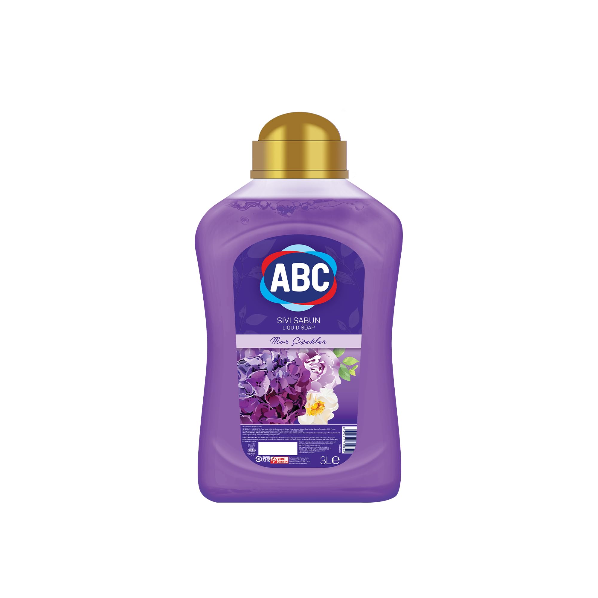 ABC DETERJAN Sıvı Sabun Mor 3 L