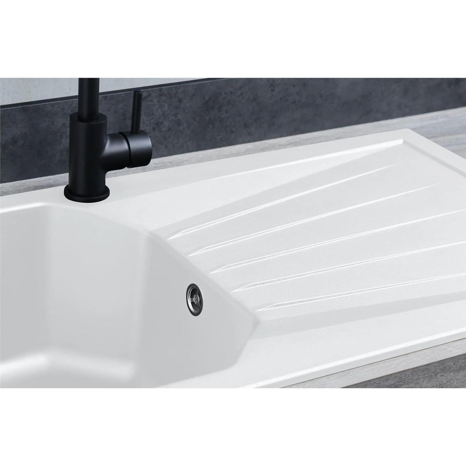 LD780WH Fregadero Blanco 1 Seno con Escurridor Composite BIO