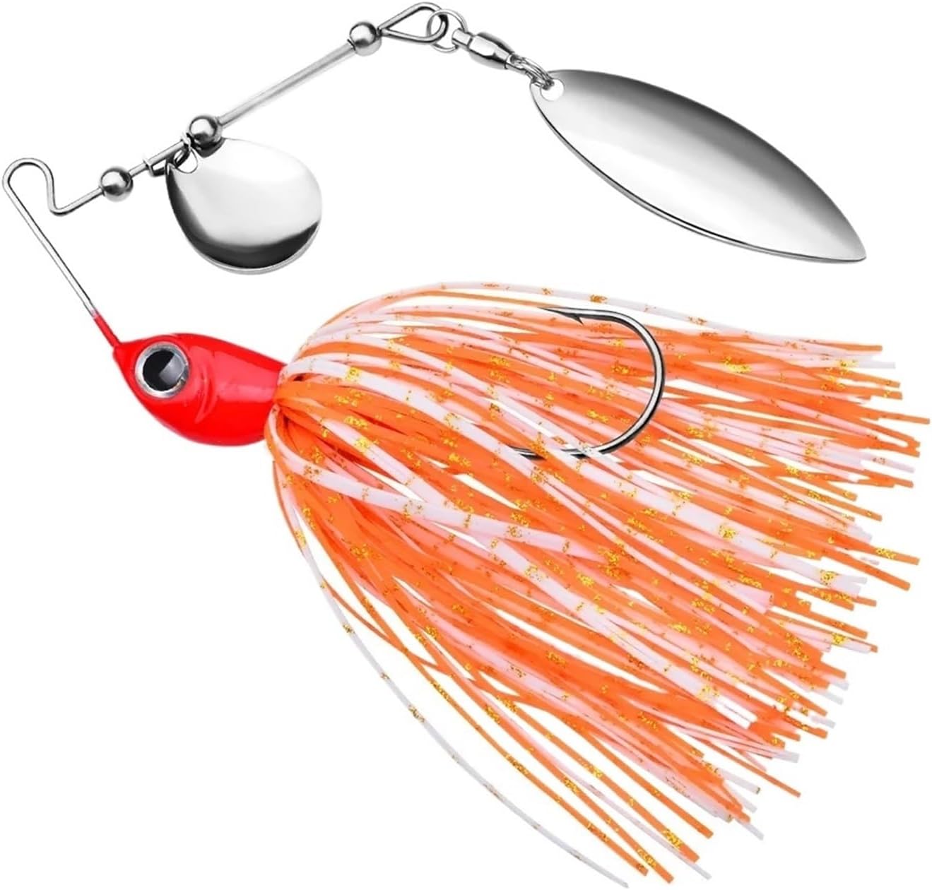 Spinner Baits 10pcs 14g 18g Fishing Lure Sequins Bait Spinner Wire Weedless Spinnerbait Wobbler for Bass Pike Walleye Fish for Fishing