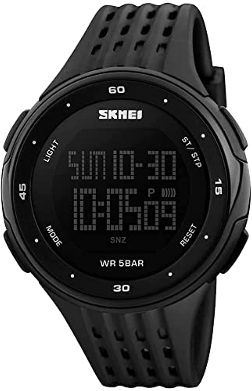 COOLBABYMen's digital Multifunction watch Waterproof black Backlit outdoor sports swimming