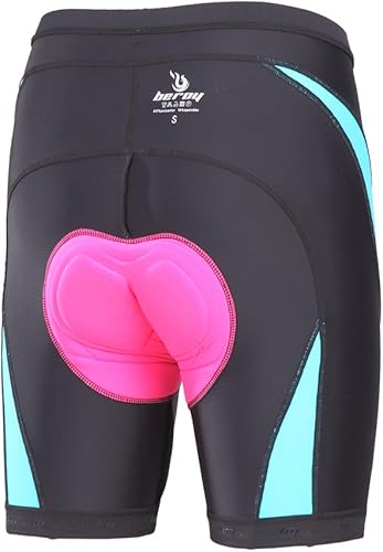 Miniatura 4 de beroy Pantalones cortos de ciclismo transpirables para mujer, pantalones cortos de ciclismo con almohadilla de gel 3D