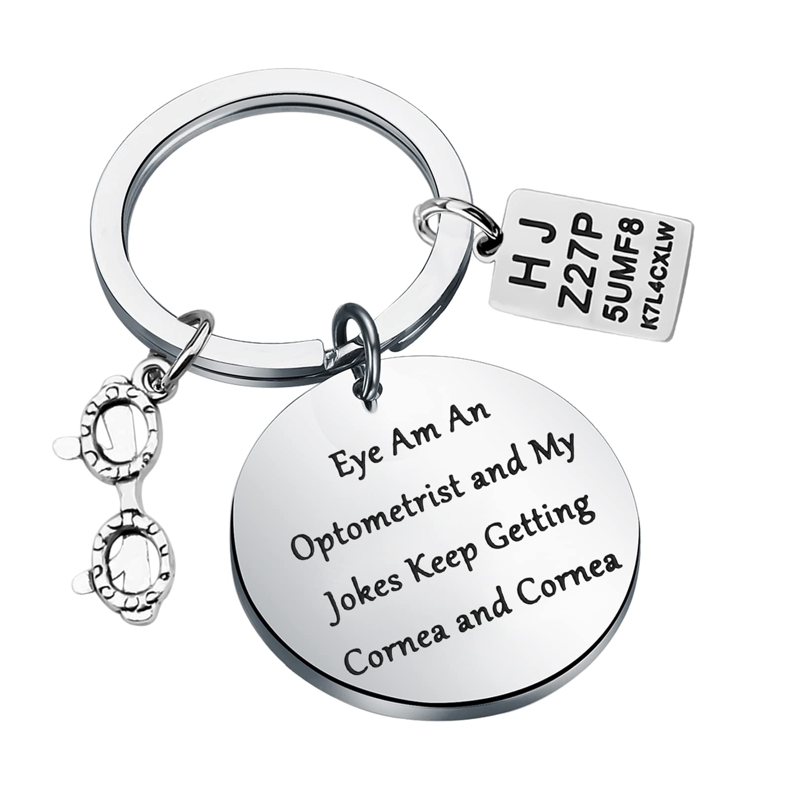 Zuo Bao Optometrist Gift Future Doctor Gift Idea Eye Am an Optometrist Keychain Optometry Student Gift Eye Doctor Jewelry
