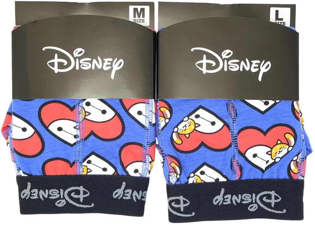 Small Planet Baymax Men's Underwear Boxer Briefs, Heart, Disney Size L