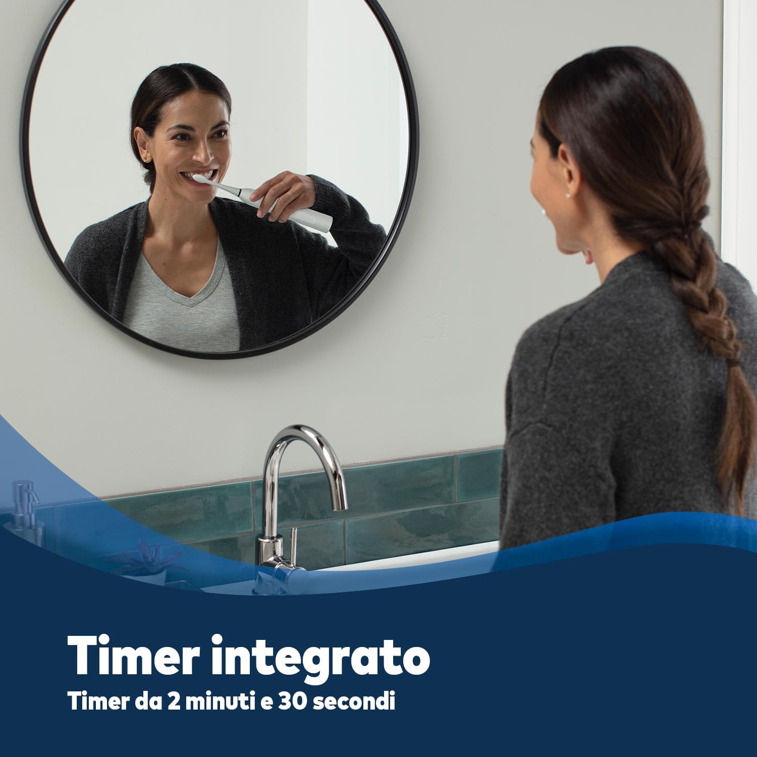 Waterpik Sensonic Spazzolino Elettrico Sonico, Bianco | Ricaricabile, Con 3 modalità, Custodia da viaggio, Caricabatterie USB