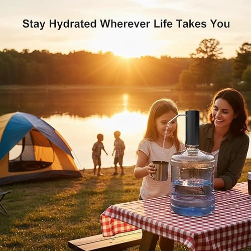 Miniatura 5 de Water Bottle Dispenser Pump, MagicPro Electric Automatic USB Charging 5 Gallon Portable Water Dispenser, Fits Most 2-6 Gallon Water Bottle, Touch it