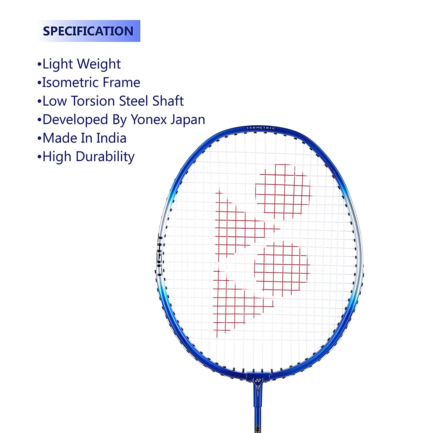 Yonex Best Beginner's Badminton Combo (lekka rakieta z mieszanki aluminium ZR 100 z pełną pokrywą, zestaw 2 szt. + Mavis 10 lotka, 6 sztuk)