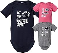 Vista 1 de Penn State - Enredadera de fútbol con licencia oficial para bebés