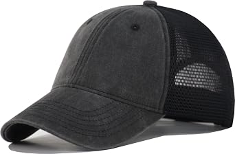Comfy Soft Vintage Washed Trucker Baseball Cap - Women Men Unstructured Dad Hat | Snapback | Soft Crown | Soft Mesh