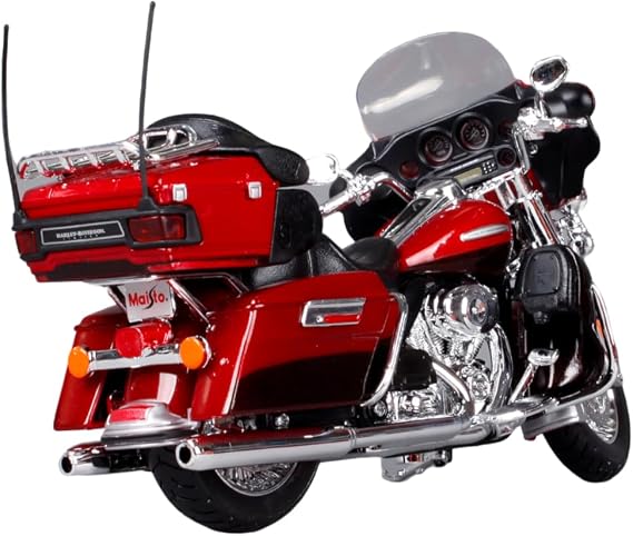 1/12 Harley Davidson 2013 FLHTK Electra Glide Ultra Limited Motorcycle Diecast Cycle Mini Car Assembled Red Motorcycle Car Toy