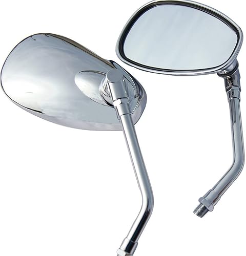 Miniatura 2 de 1 par de espejos ovalados cromados para motocicleta compatibles con Suzuki Boulevard M109R edición limitada