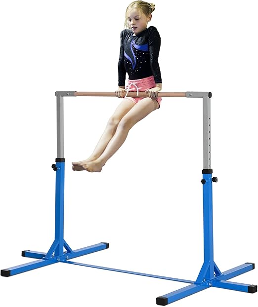 Poutre D'Équilibre Gymnastique COSTWAY – Hauteur Réglable 3 Niveaux (44-59 Cm) – Pour Enfants & Débutants – 226 Cm