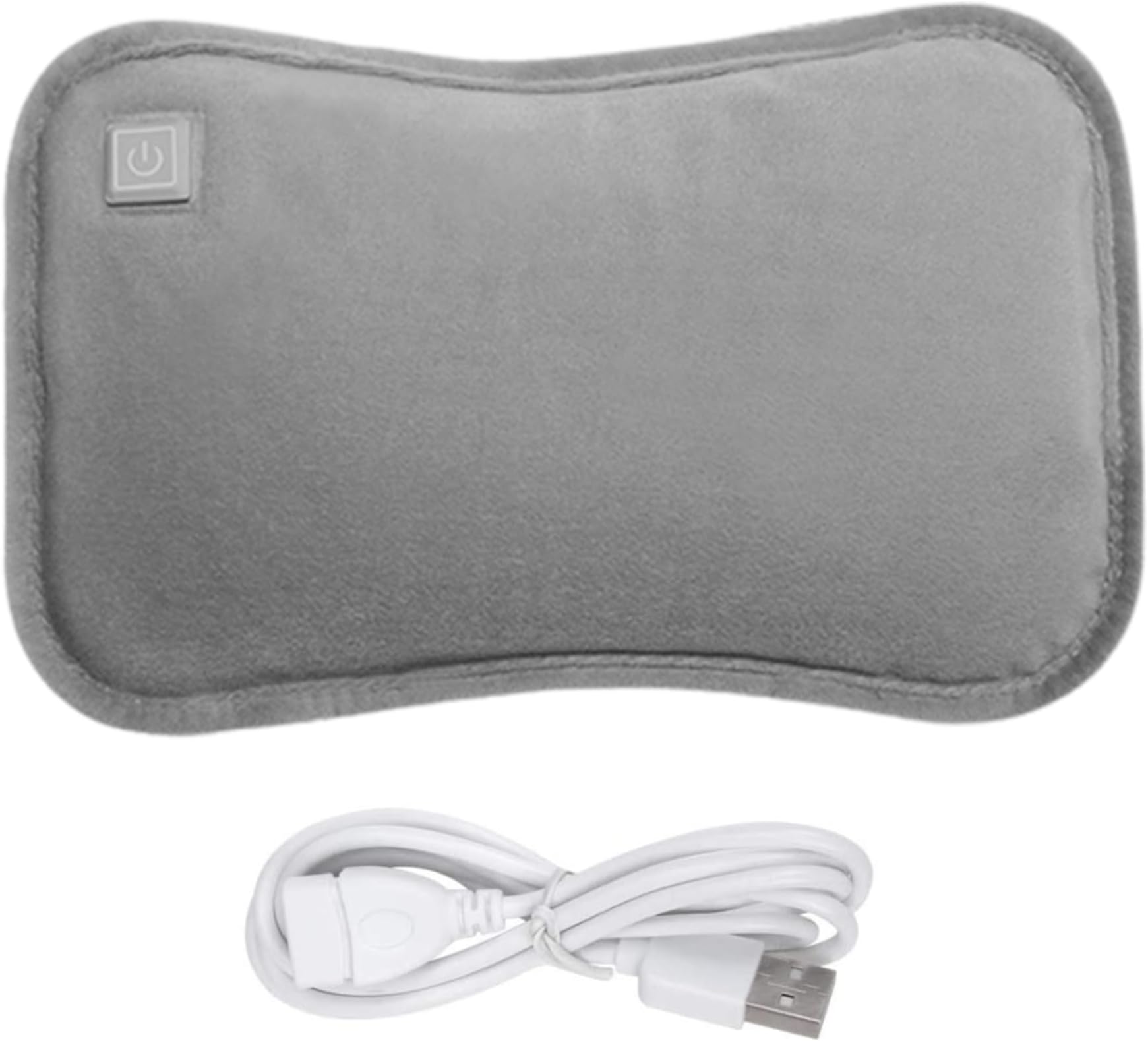 Electric Hot Water Bottle, Electric Hot Water Bottle with Flannel Cover 3 Heat Settings Foldable USB Rechargeable Hot Water Bag Washable Bed Warmer Automatic Power-Off