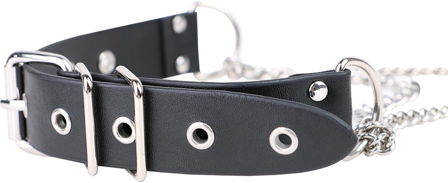 Restraints Female Nipple Clamps Chain Choker Collar BDSM Stainless Steel Nipple Clips with Chain Adult Women Sex Toy