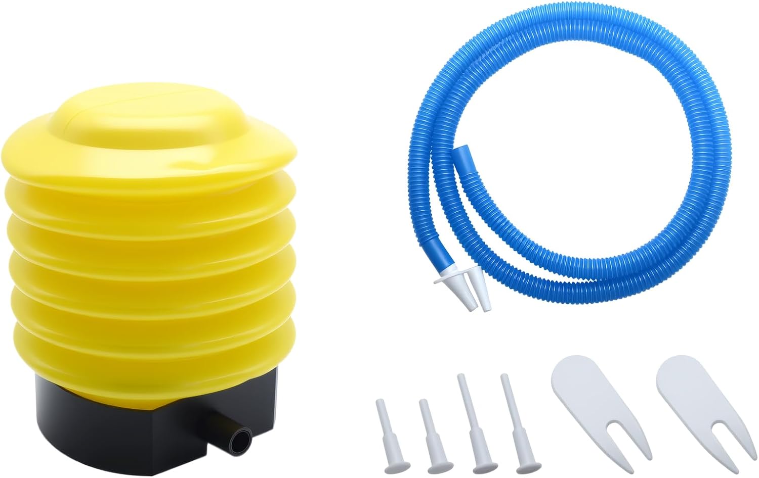 1 PCS Yoga Ball Pump Foot Press Fast Inflator with Ball Puller and Plugs for Balls and Inflatable Boats