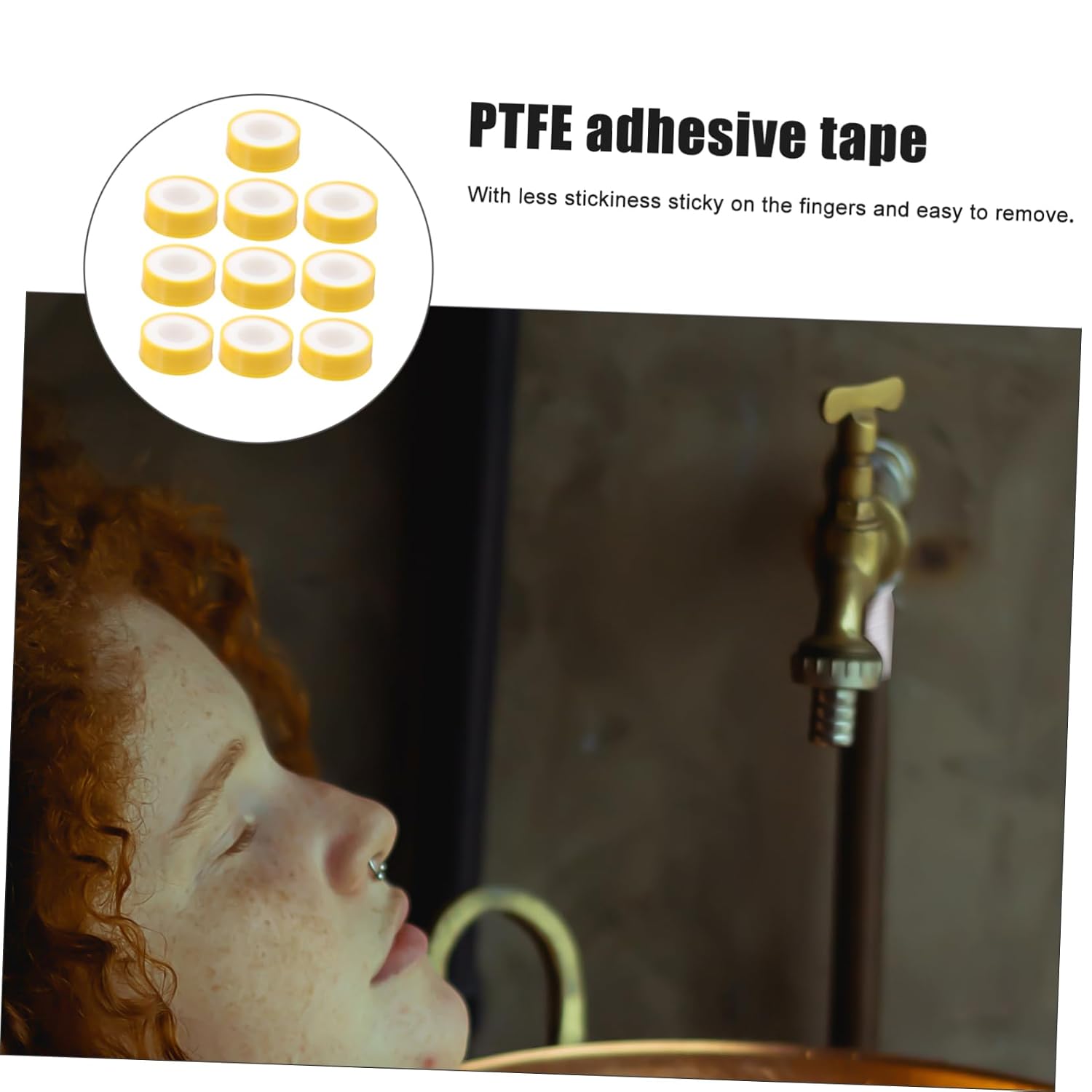 10 Rolls PTFE Plumbers Tape Waterproof Sealant for Leak Water