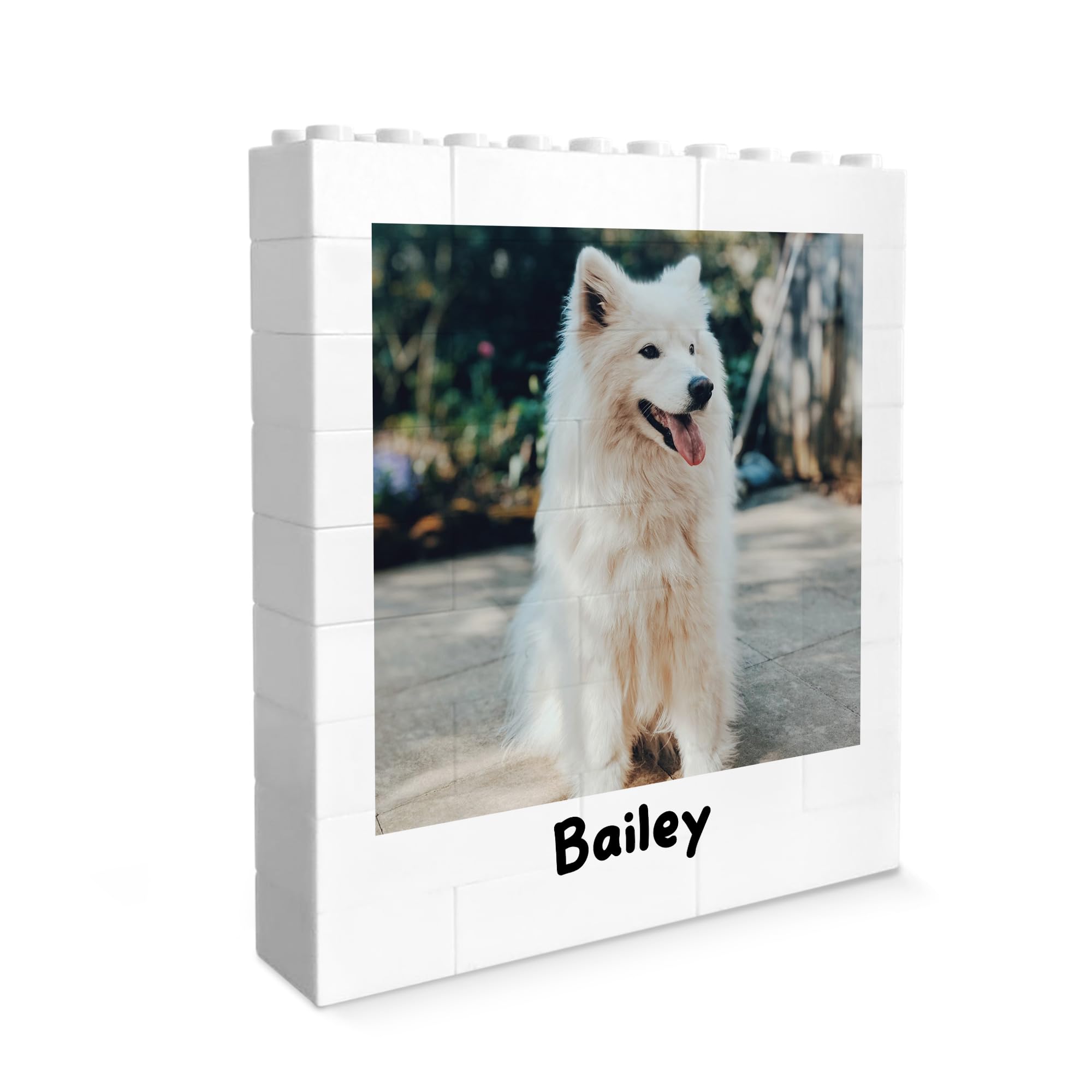 Red Ocean Personalised Pet Photo Frame, Photo Bricks, Gift For Pet Owner, Dog Gifts, Building Bricks, Gift, Dog Plaque, Sign, Plaque, Memorial
