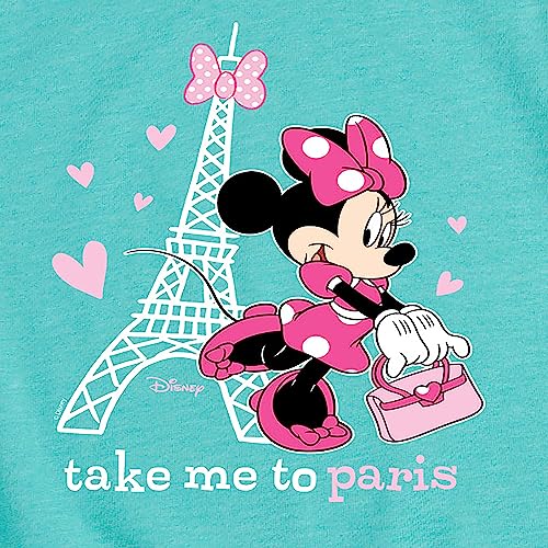 Disney Characters - Mickey & Friends - Minnie Mouse - Take Me to Paris - Toddler & Youth Girls Short Sleeve Graphic T-Shirt3