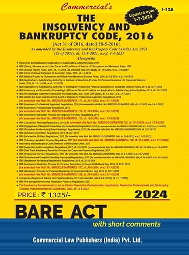 Insolvency &amp; Bankruptcy Code, 2016