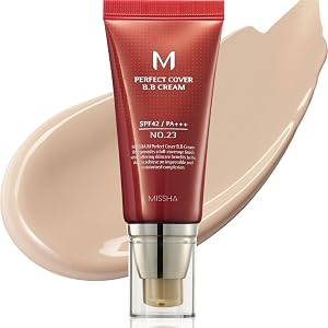 MISSHA M Perfect Cover BB Cream No 23 Natural Beige -Light Medium with Cool Neutral Undertone SPF 42