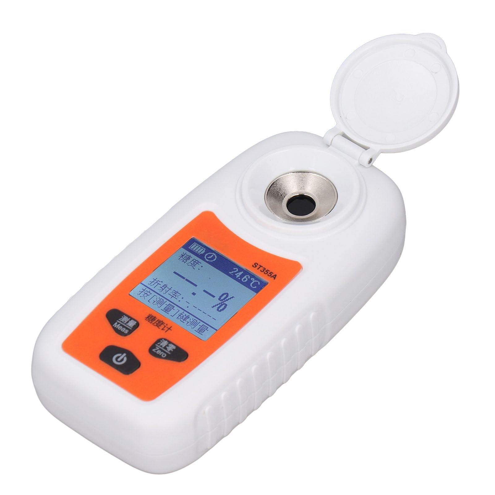 Rengue Refractómetro Digital, Medidor de Azúcar, Probador Brix de Fácil Operación para Frutas y Bebidas, Mide 10-212 °F Refractómetro Digital, Plástico de Alta Precisión Nan Kitchen