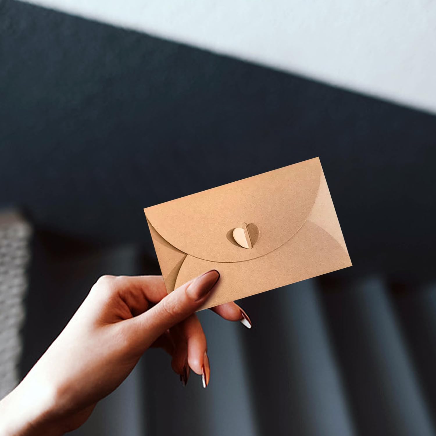 100 sztuk koperta z papieru typu kraft, miłosne, kreatywne koperty, jednokolorowe, przechowywanie kart, zaproszenia na kartki z życzeniami, kreatywne zaproszenia