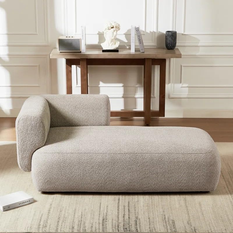 Image of LEGACY OF COMFORT Christinia Upholstered Indoor Chaise Lounge Chair 2 Seater Sofa Two Seater Sofa for Living Room Offices Hotels Bedroom (Grey)