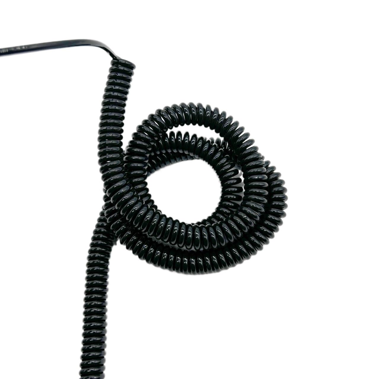 6-żyłowy, zwinięty, kręcony elastyczny kabel sieciowy o mocy rozciągania 1,25 m | Wielożyłowy kabel sprężynowy spiralny 14-24AWG 2,5M z drutem prostym, zwijanym(22AWG)