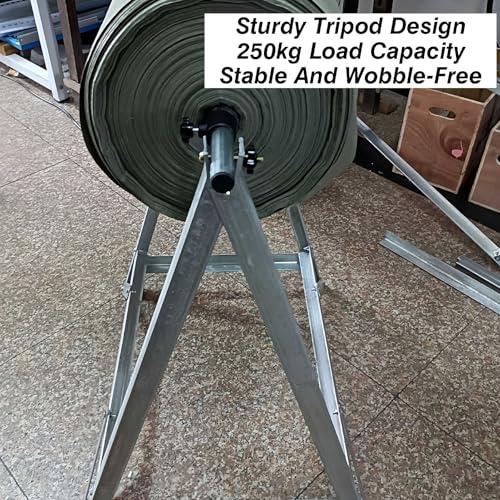 Dispenser di involucro di bolla resistente, capacità di 250kg, supporto in acciaio zincato con sconcerto di legno, supporto per imballaggio verticale per l'isolamento del film di allungamento e dell'e