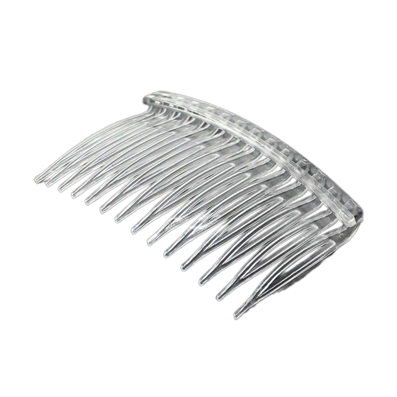 ZVEV Hair Clip Combs Metal Wire Plastic Hair Combs Bridal Wedding Veil Combs With Long Teeth Hairpins Grips Barrettes Clamps Hair Comb For Formal Occasions
