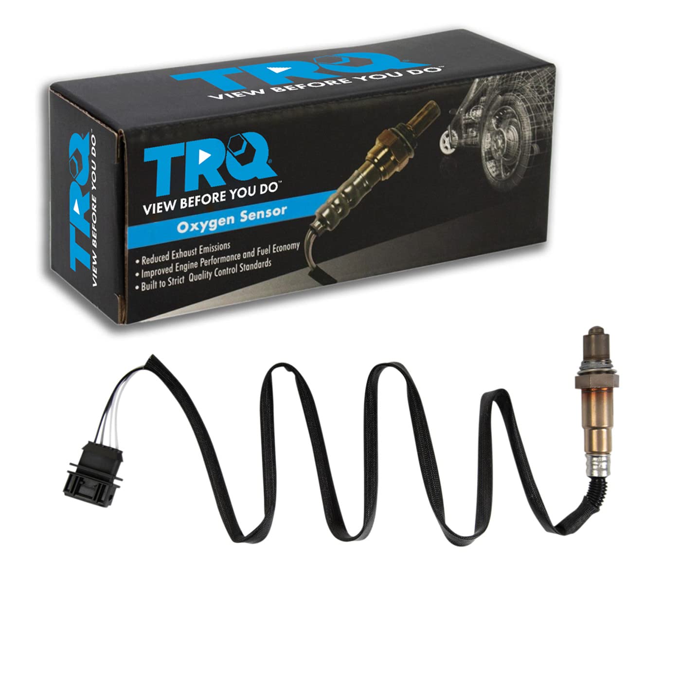 TRQ Downstream O2 Oxygen Sensor Compatible with 2000-2004 Volvo S40 V40-image-14
