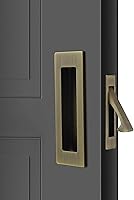 Vista 9 de Dontay Manijas de Puerta Corrediza de Bolsillo, Herrajes de Puerta de Bolsillo de Acero Inoxidable 304 Sin Seguro, Tiradores de Dedo Empotrados al