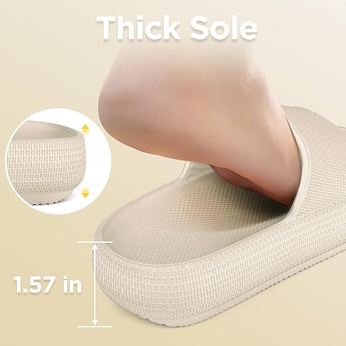 Miniatura 5 de WYSBAOSHU Sandalias deslizantes para niños y niñas, cómodas, antideslizantes, suela gruesa, para verano, ducha, piscina, playa, agua