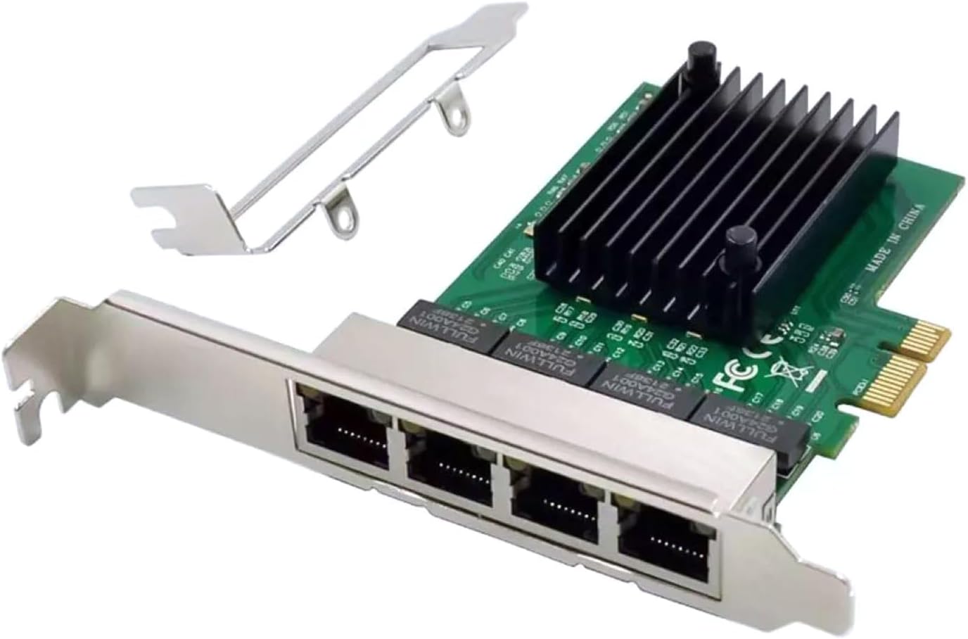 DIY Network Adapter Card, RJ45 Gigabit Ethernet PCI-e PCIe X1 Network Adapter Card VLAN Server NIC