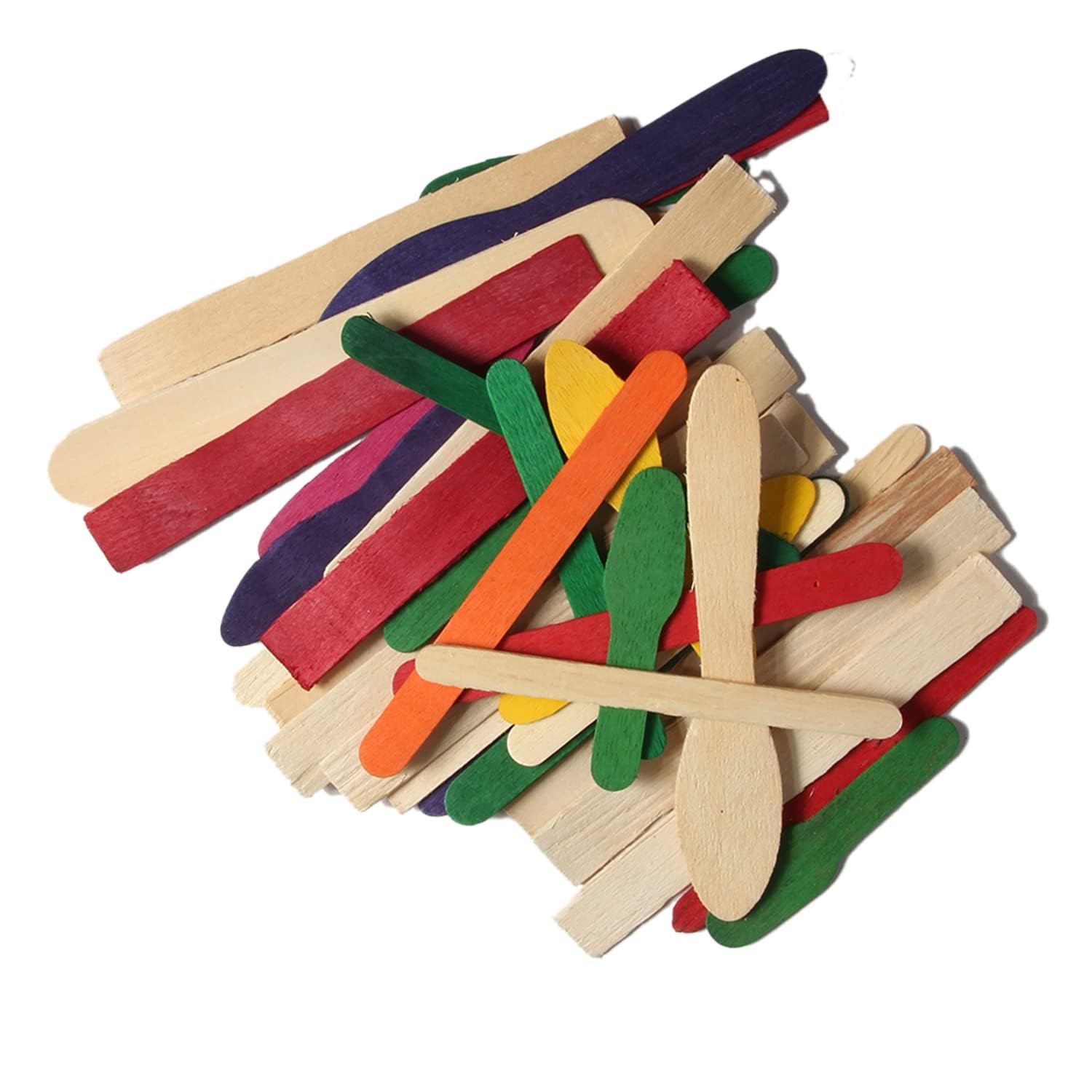 Itsy Bitsy Wooden Ice Cream Sticks for Craft Assorted Size 300Gms