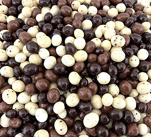 Sunny Island Chocolate Covered Espresso Beans Tri Color Blend Gourmet Candy, 2 Pound Bag
