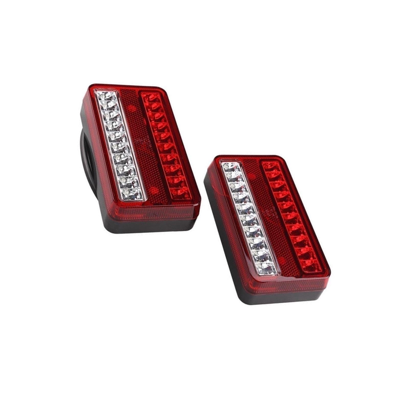 Luces traseras del coche 2 luces traseras de 12 V impermeables para coche, para camión, remolque, autocaravana, furgoneta, luz freno trasera para intermitentes marcha atrás, señal Para giro